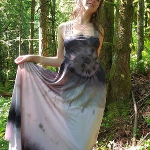 OOAK Tie Dyed Silk Slip